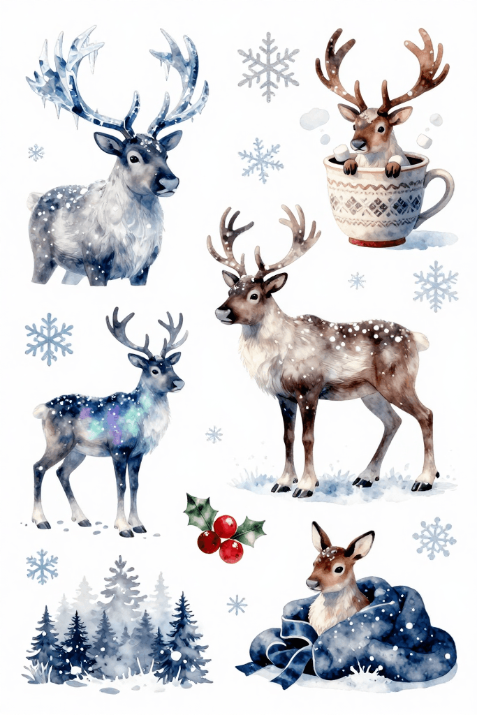 Reindeer Stickers Printable