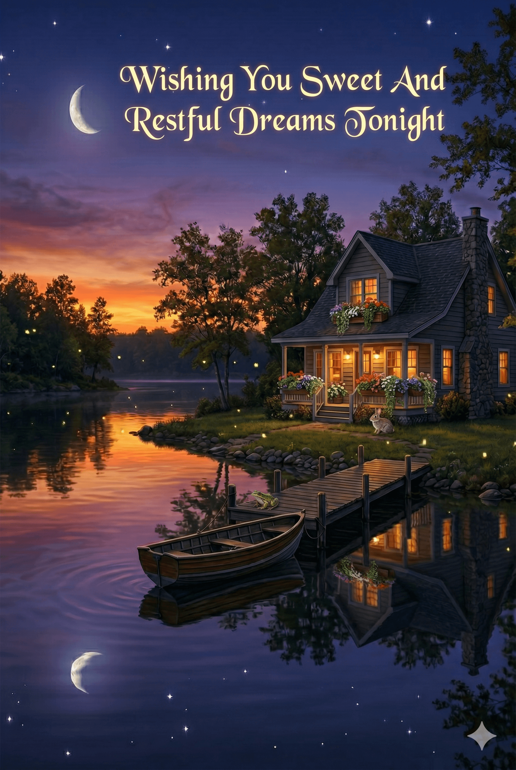 Wishing You Sweet And Restful Dreams Tonight Ecard