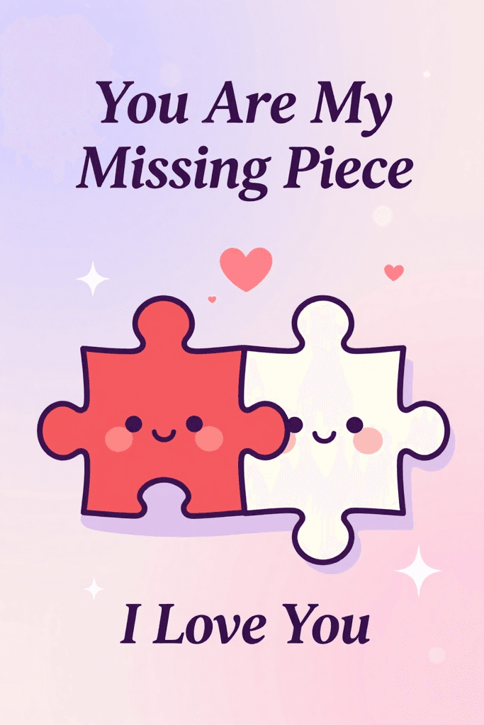 You Are My Missing Piece Ecard