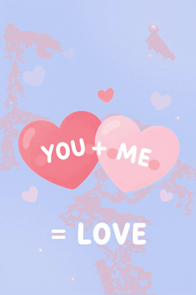 You Plus Me Equals Love Ecard