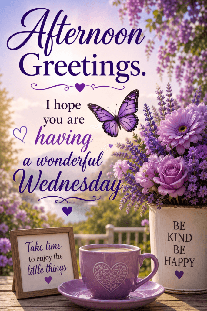 Afternoon Greetings Wonderful Wednesday Ecard
