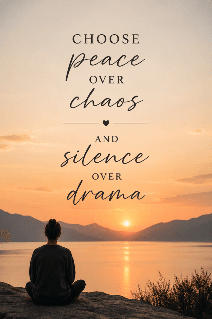 Choose Peace Over Chaos Ecard
