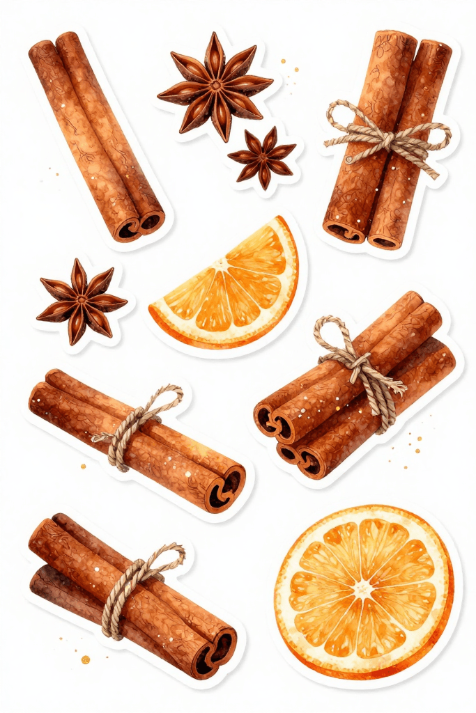 Fall Spice Stickers Printable