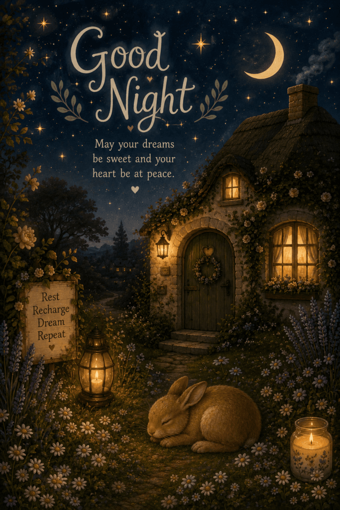 Dreams Sweet And Heart At Peace Good Night Ecard