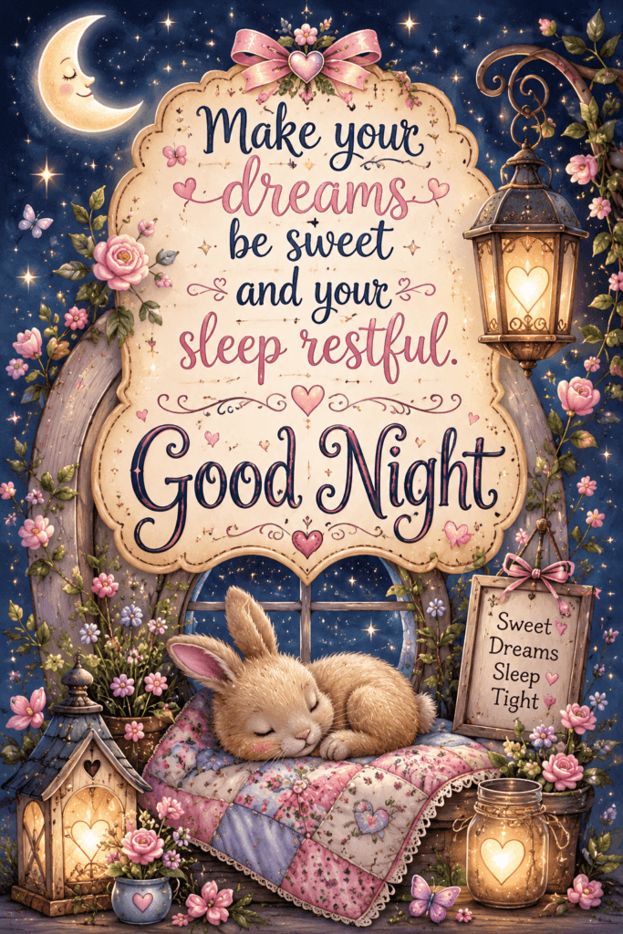 Dreams Be Sweet And Sleep Restful Ecard