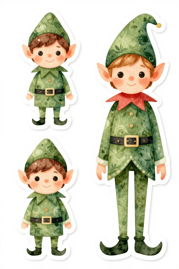 Elf Stickers Prinable