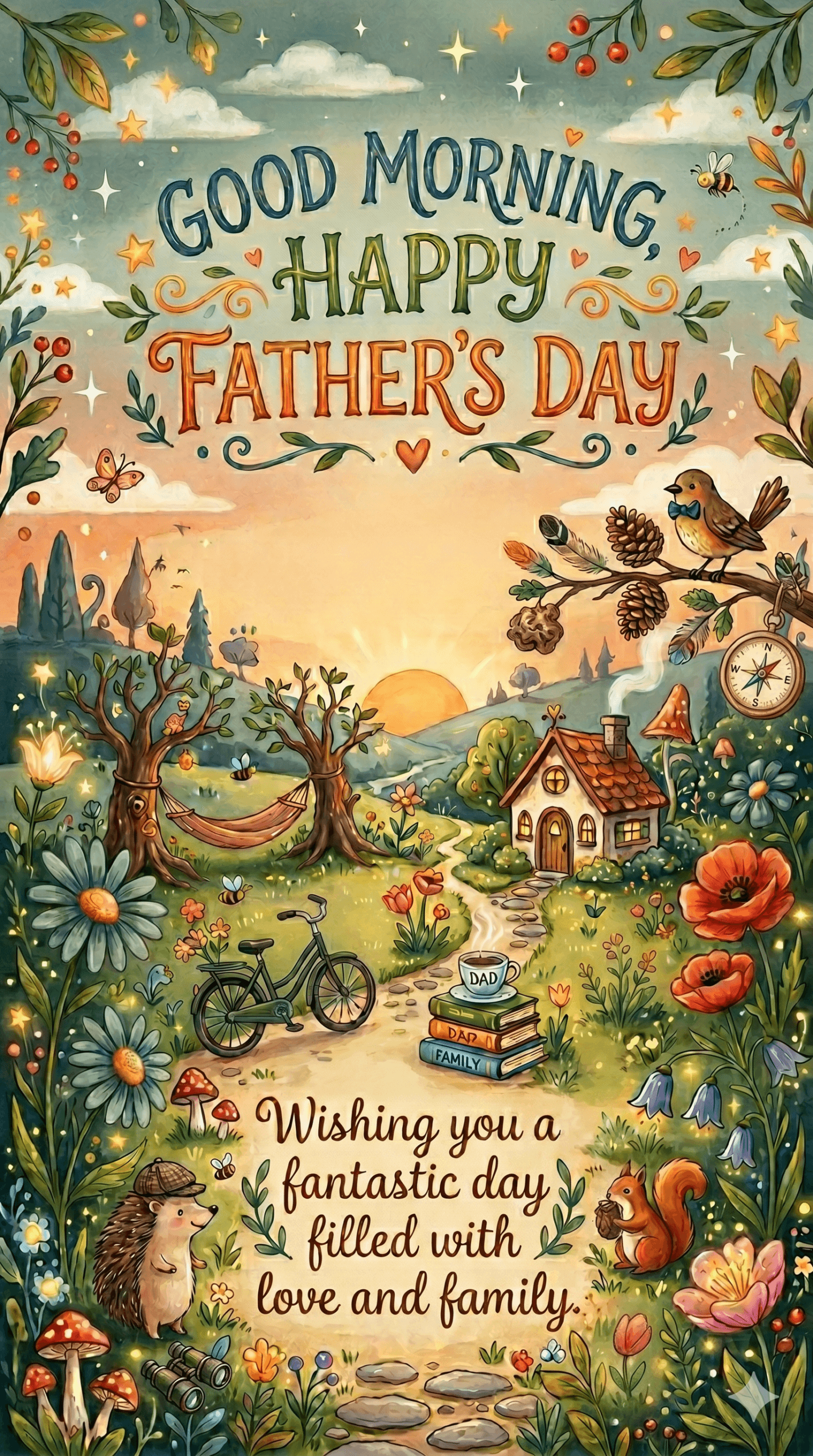 Good Morning Happy Father's Day Ecard