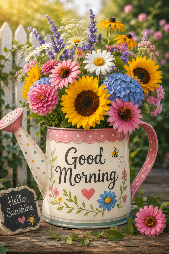 Good Morning Watering Can Ecard