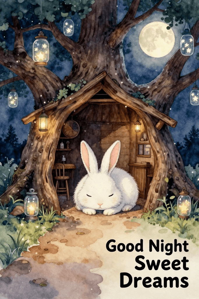 Good Night Sweet Dreams Bunny Ecard