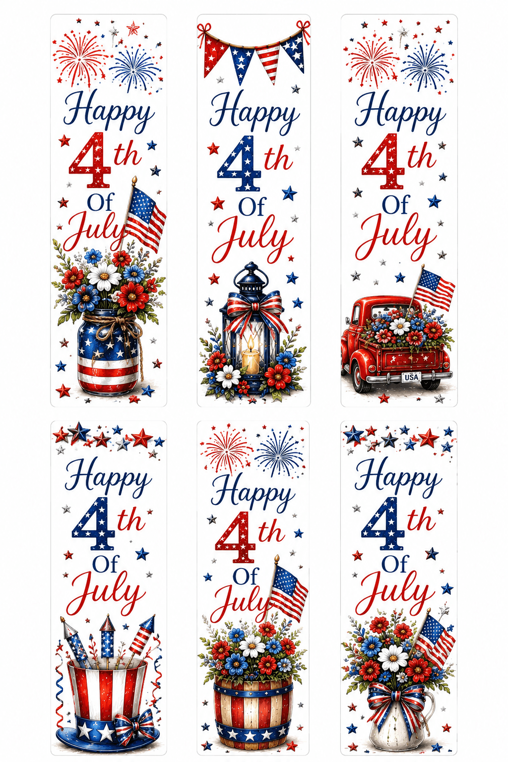 4th Of July Bookmarks Printable