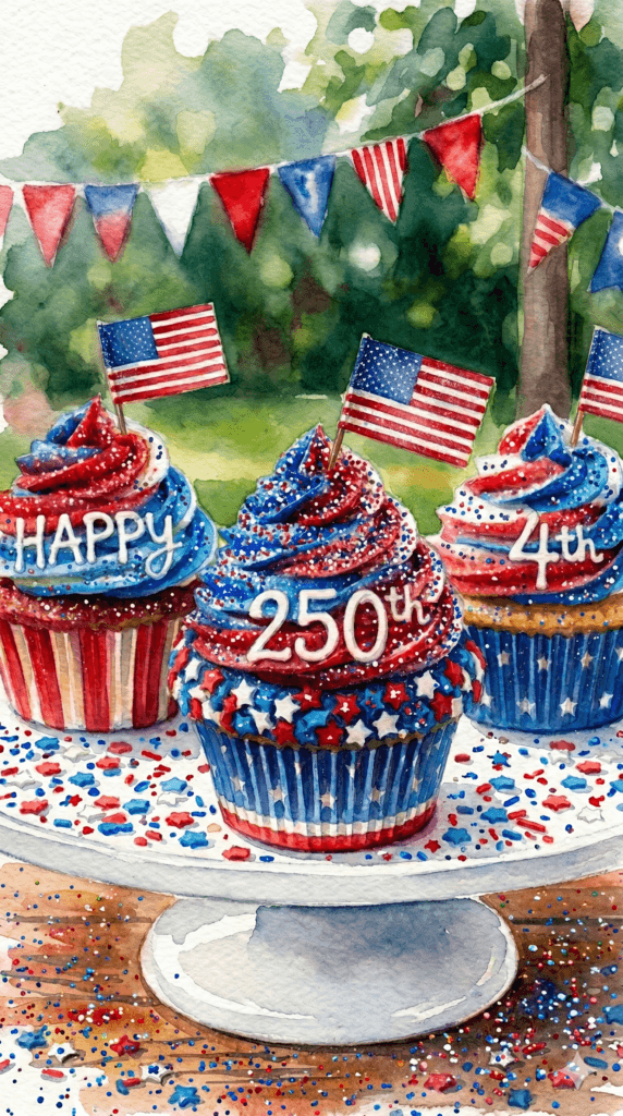 Happy 4th Of July Cupcakes Ecard