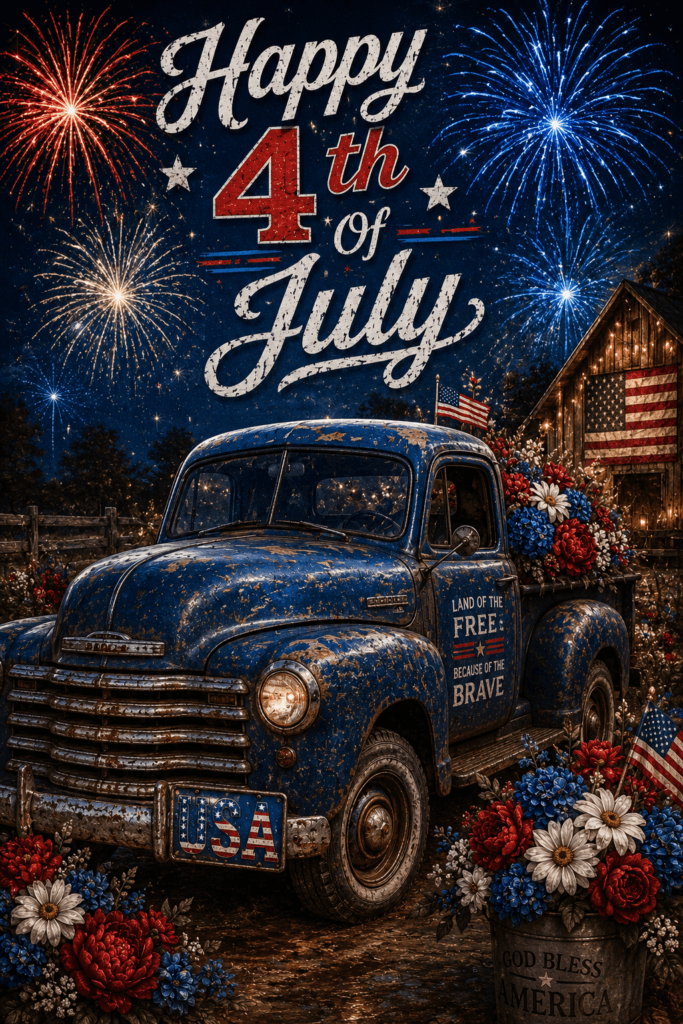 4th Of July Rustic Truck Ecard