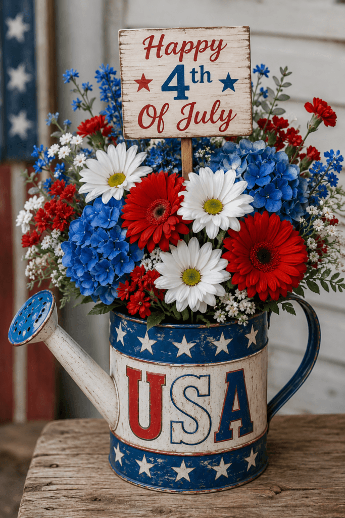 Happy 4th Of July Watering Can Ecard