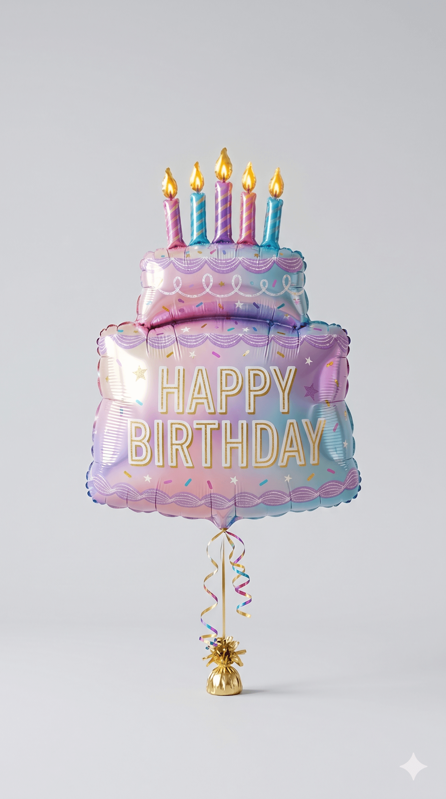 Happy Birthday Cake Balloon Ecard