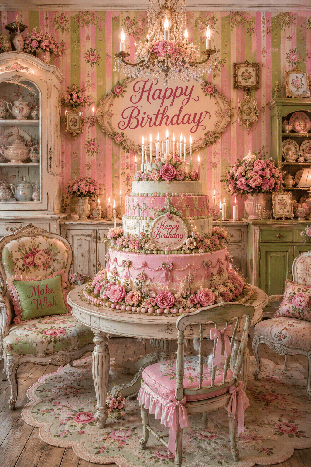 Happy Birthday Cottage Core Ecard