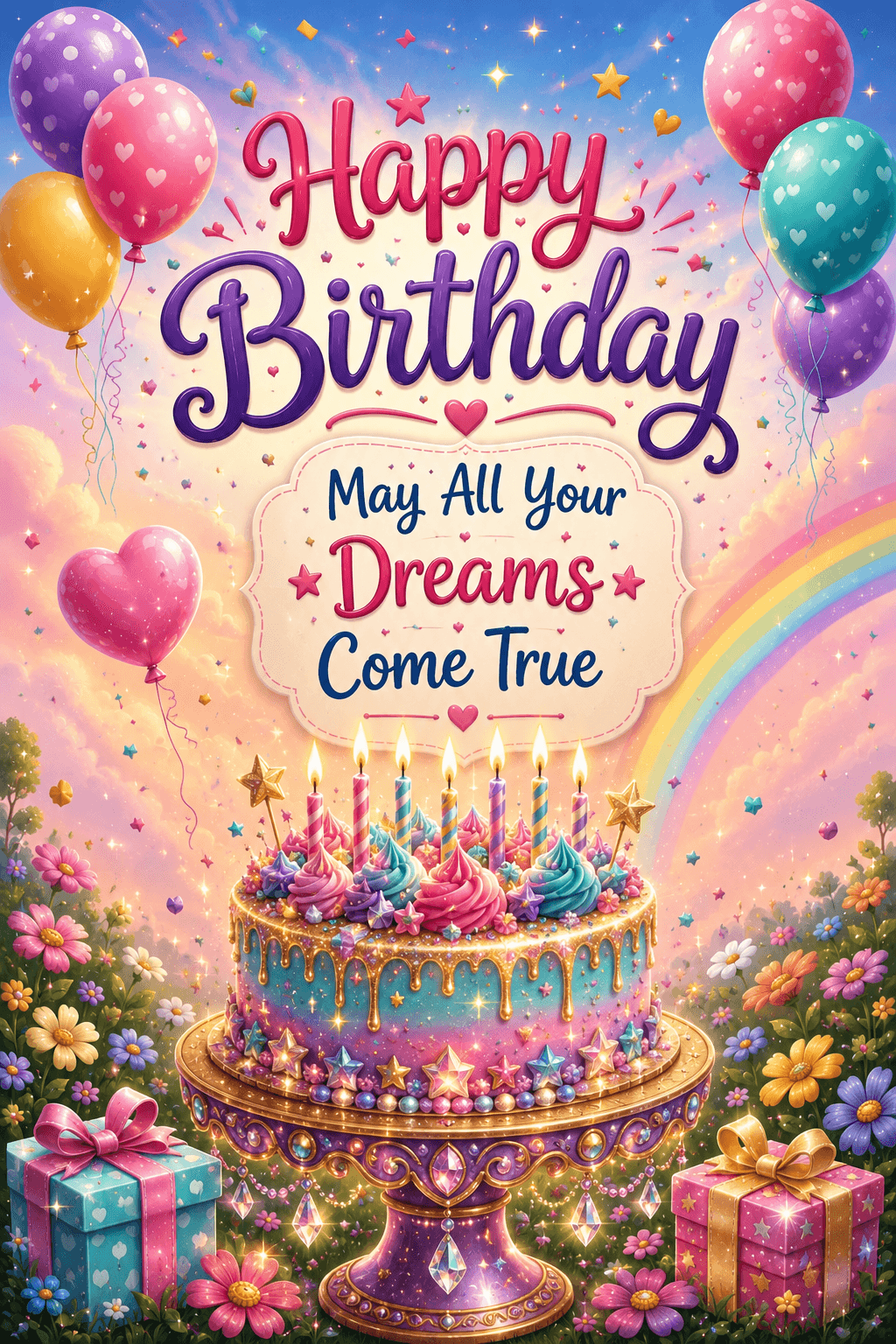 May All Your Dreams Come True Birthday Ecard