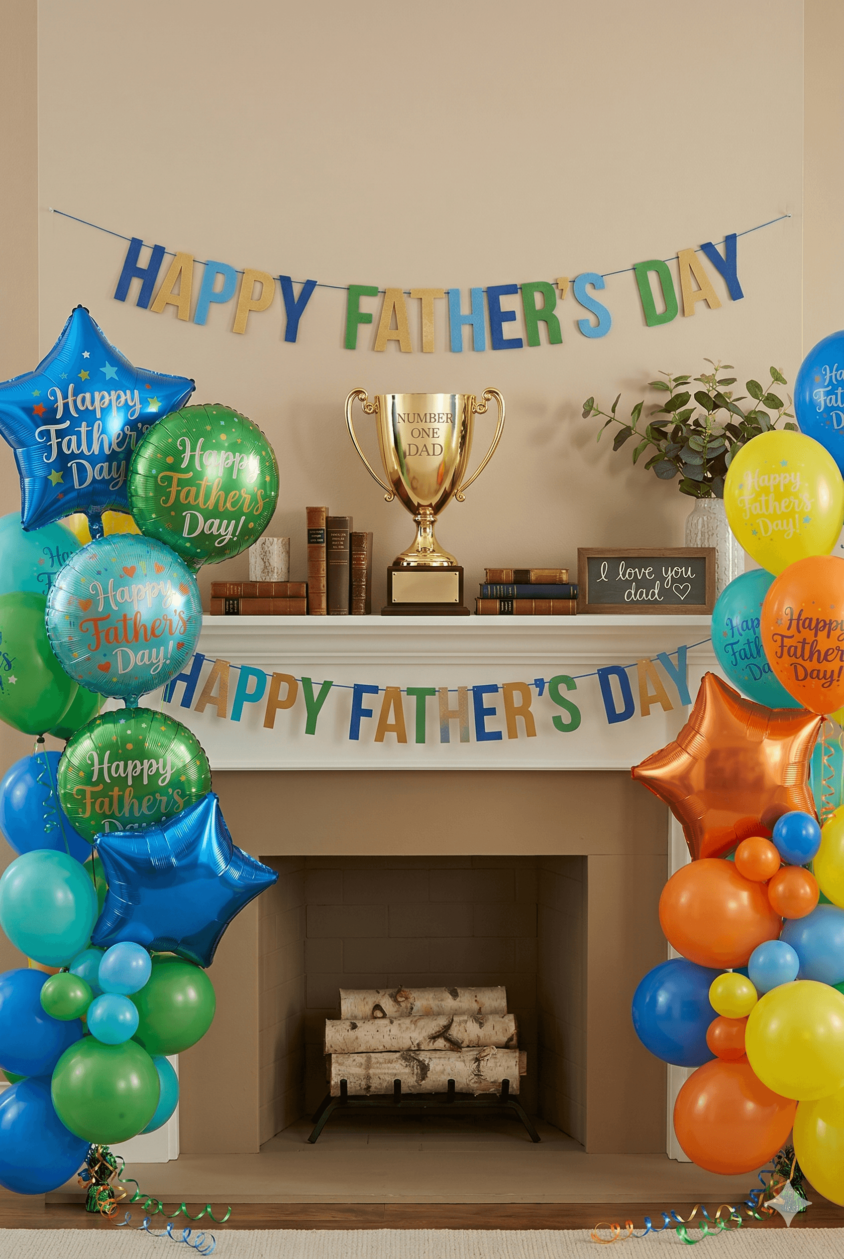 Happy Father's Day Balloons Ecard