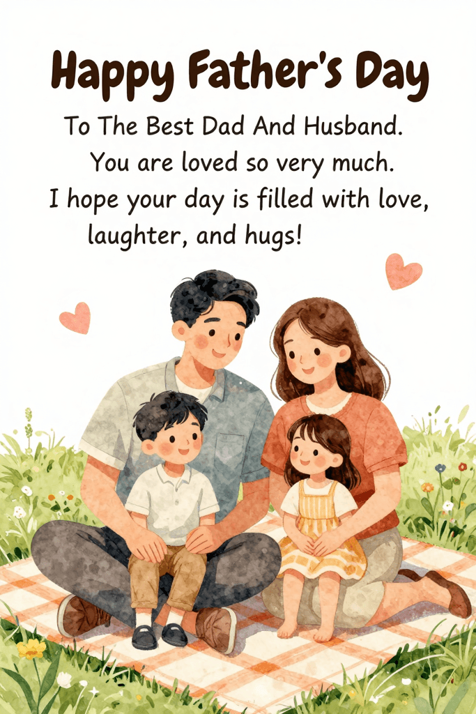 Best Dad And Husband Father's Day Ecard