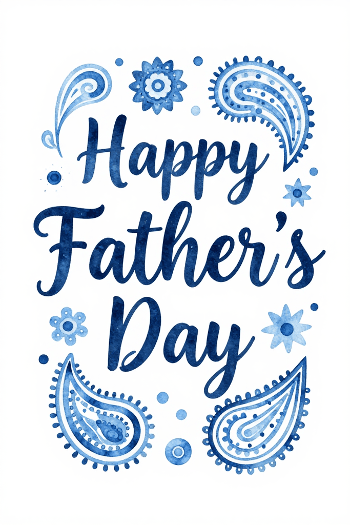 Happy Father's Day Paisley Ecard
