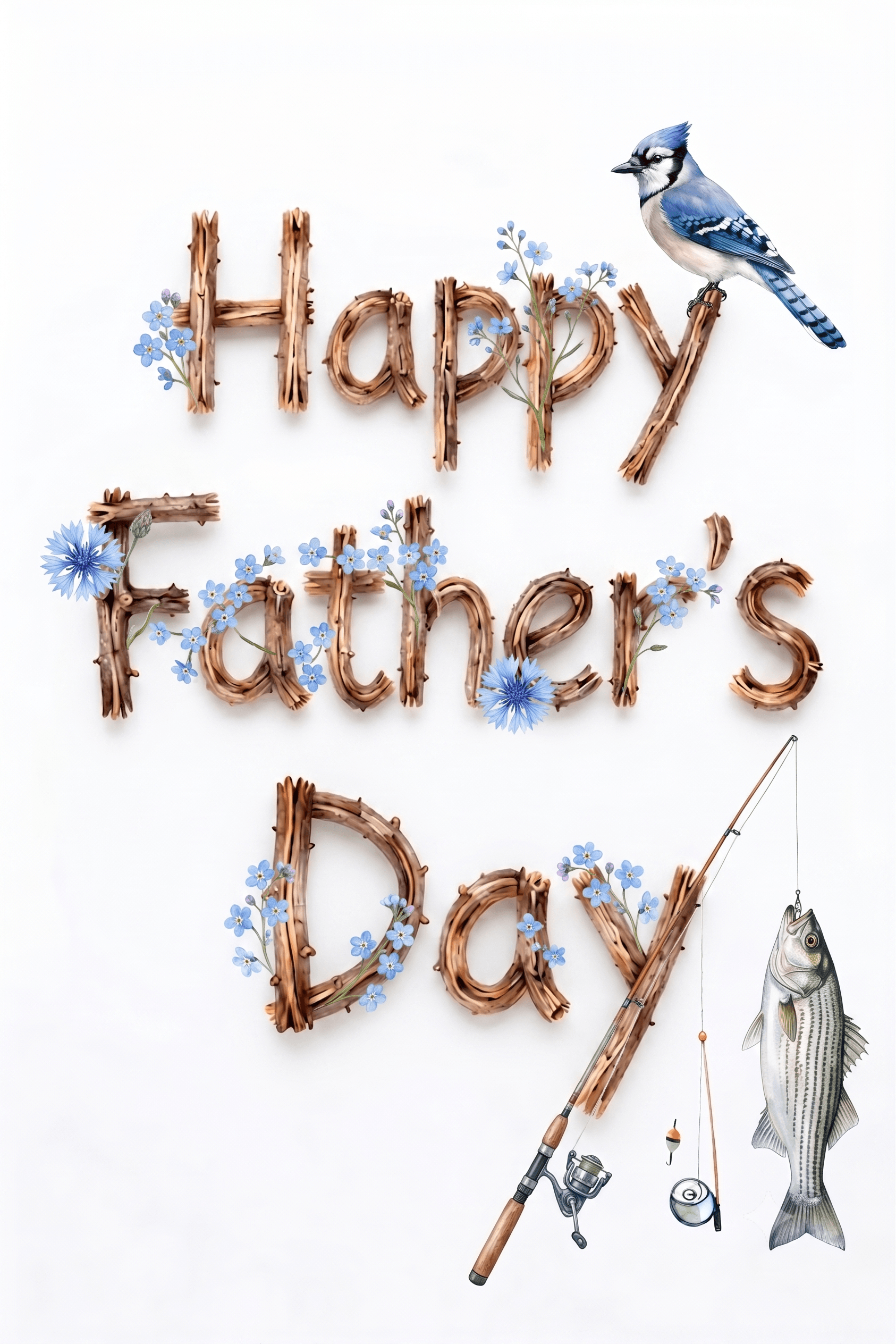 Happy Father's Day Twigs Ecard