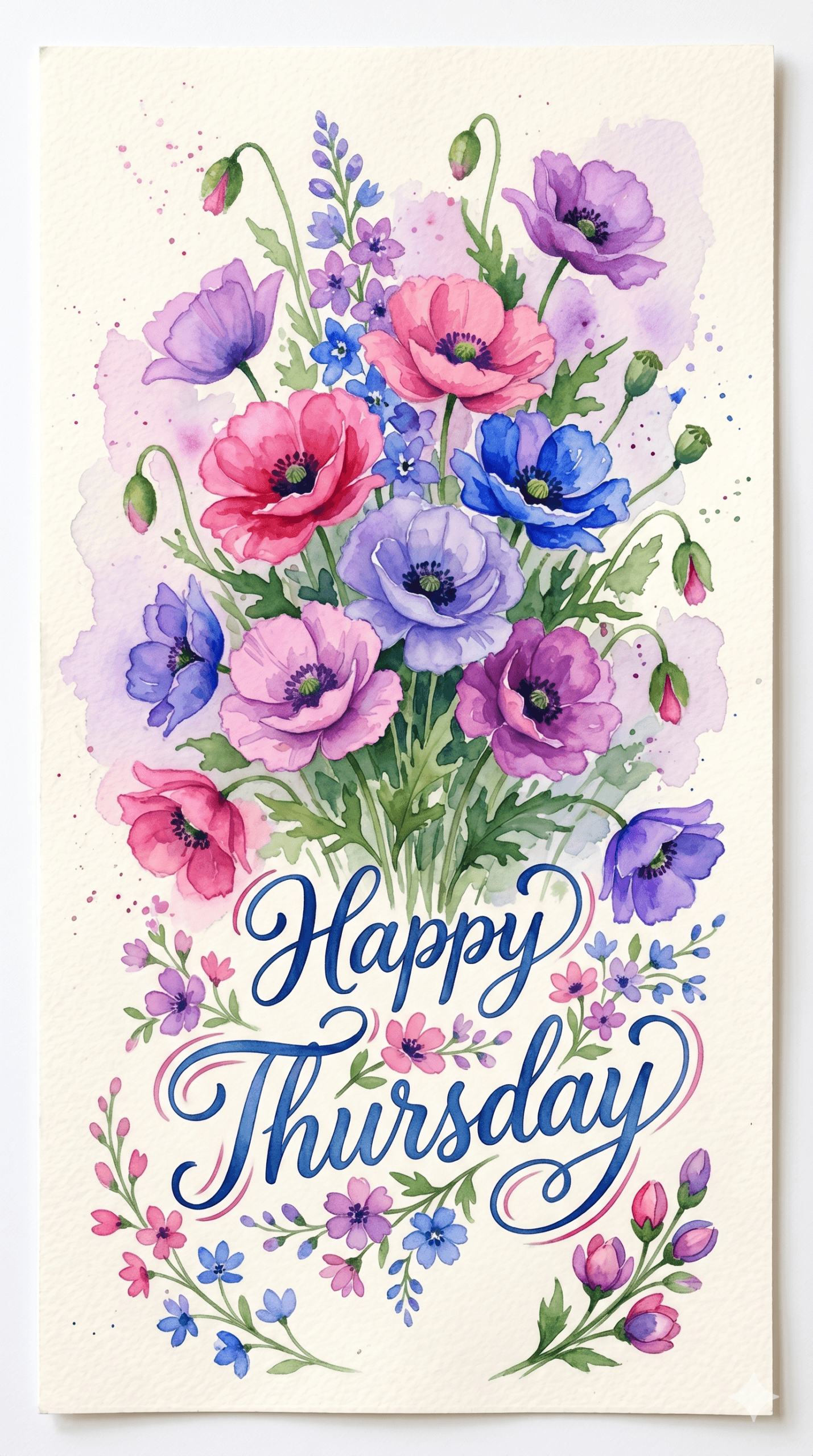 Happy Thursday Poppies Ecard