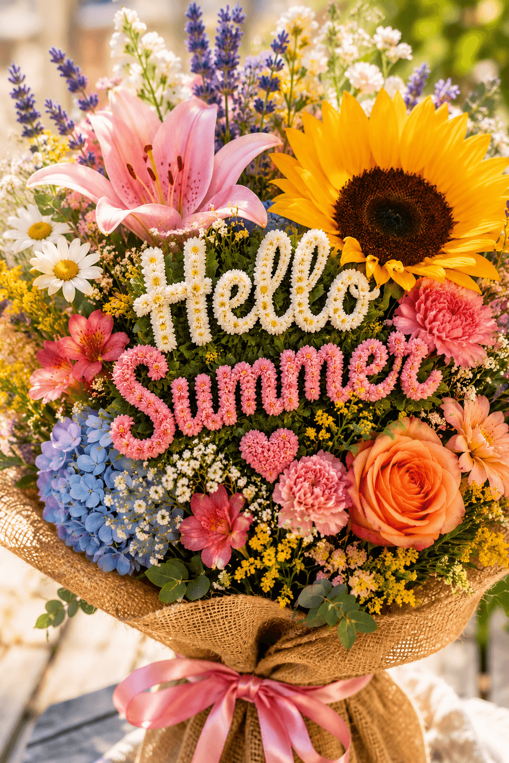 Hello Summer Bouquet Ecard