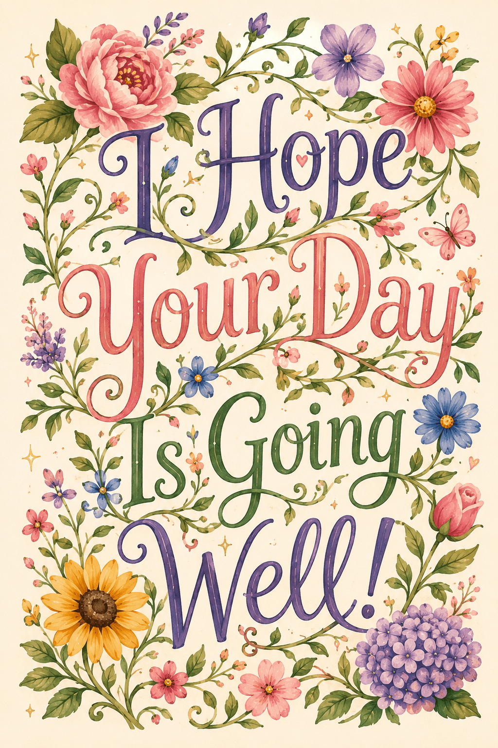 I Hope Your Day Is Going Well Ecard