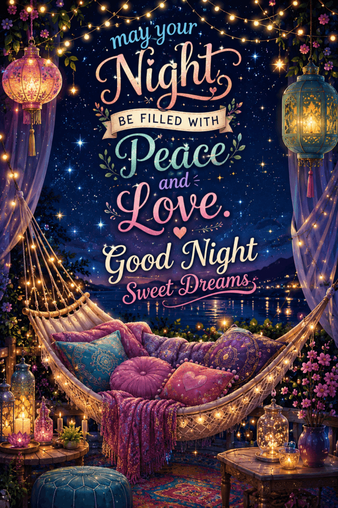 Night Filled With Peace And Love Ecard