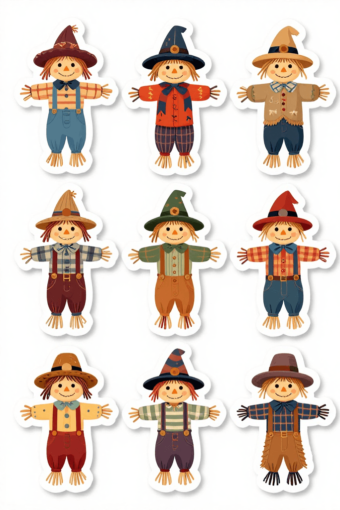 Scarecrow Stickers Printable