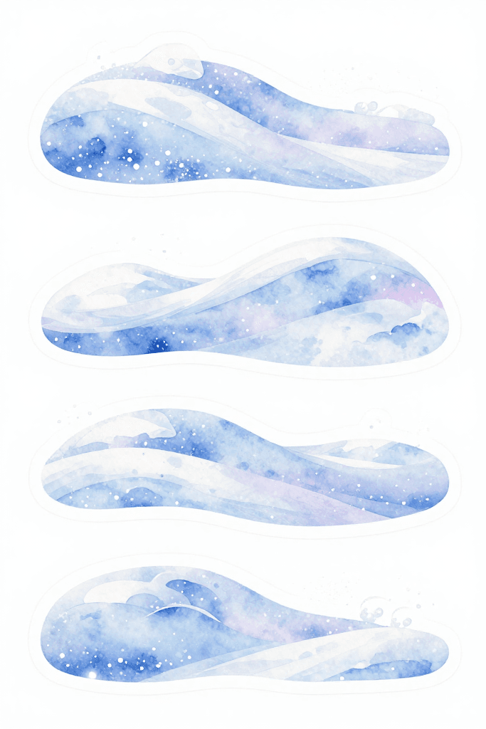 Snowdrift Stickers Printable