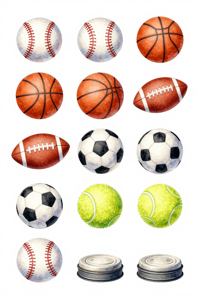Sports Ball Stickers Printable