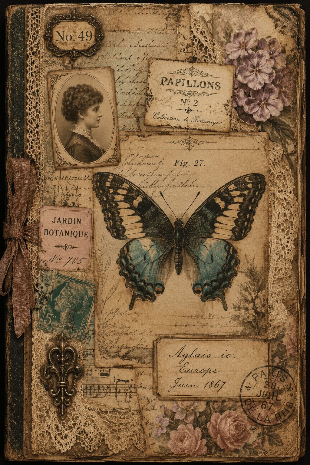 Victorian Junk Journal Page Printable