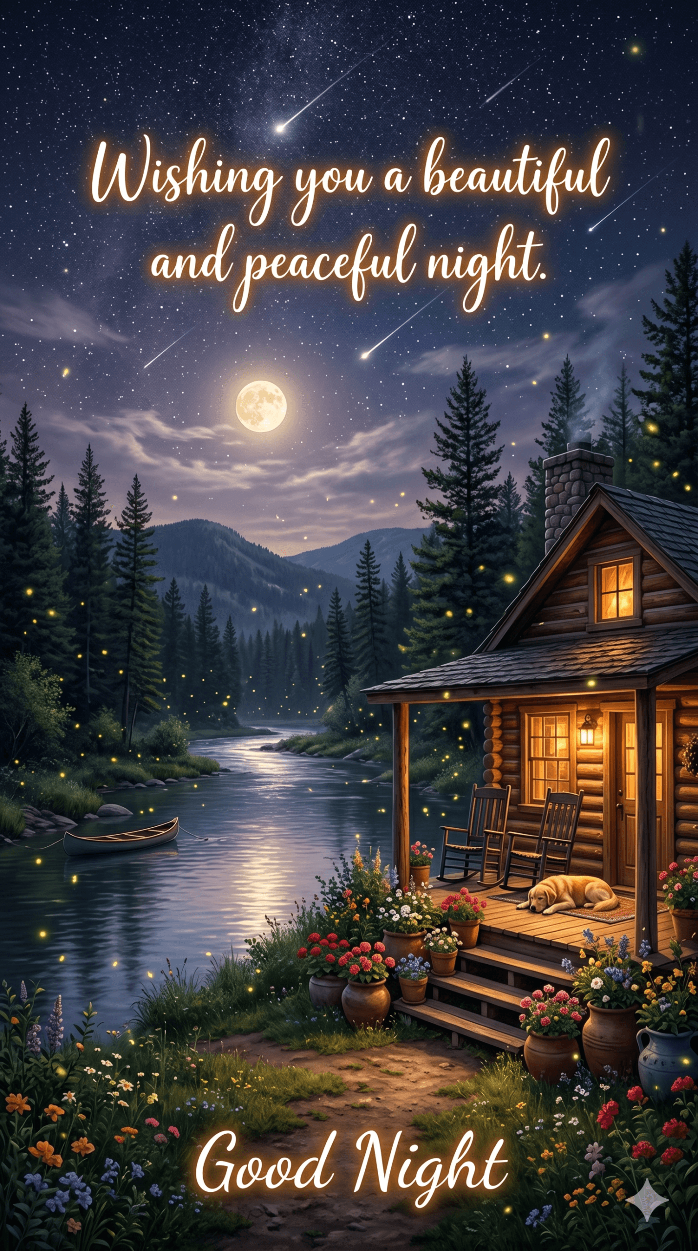 Wishing You A Beautiful And Peaceful Night Ecard