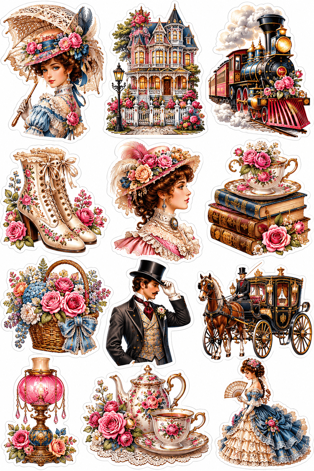18th Century Stickers Printable