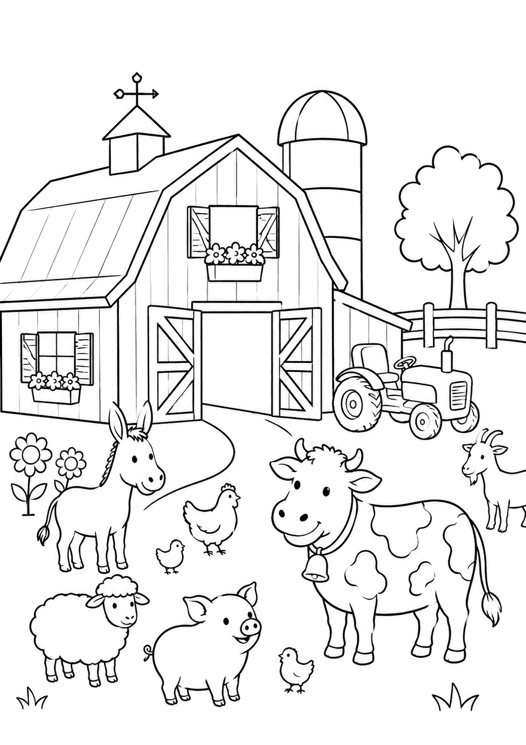 Barn And Farm Animals Printable