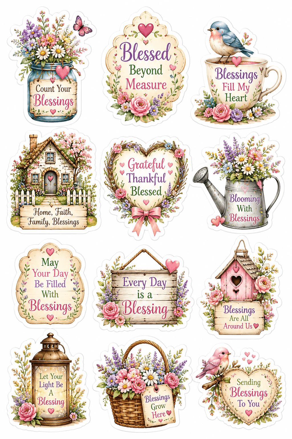 Blessing Stickers Ecard