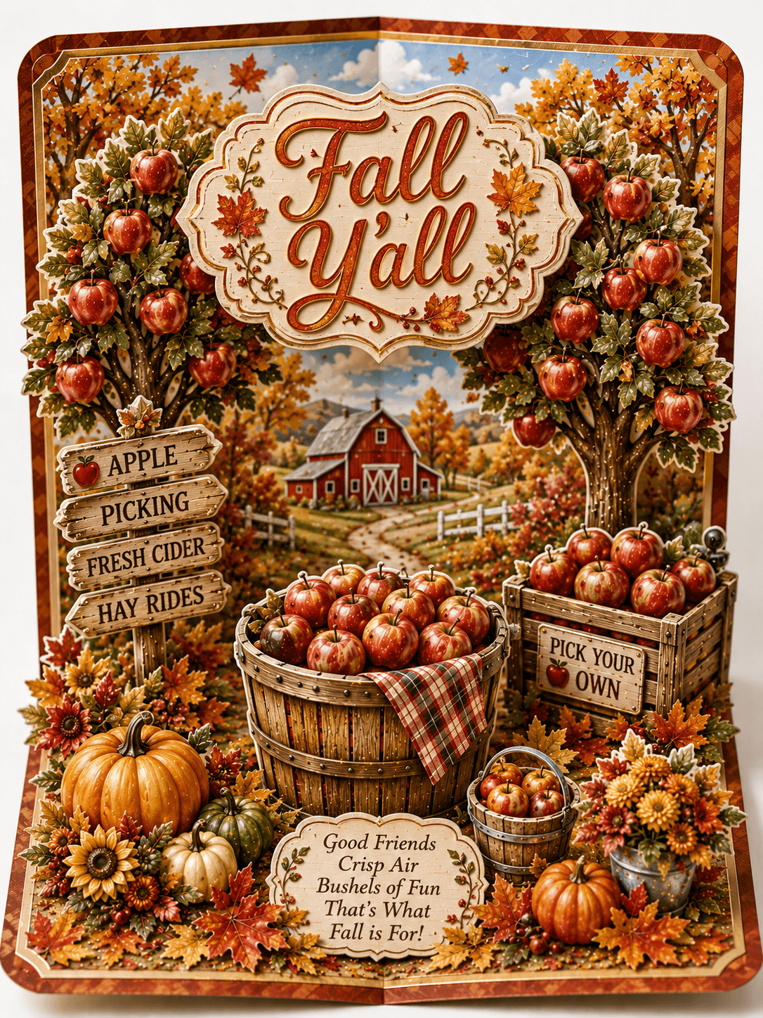 Fall Y'all Pop Up Ecard