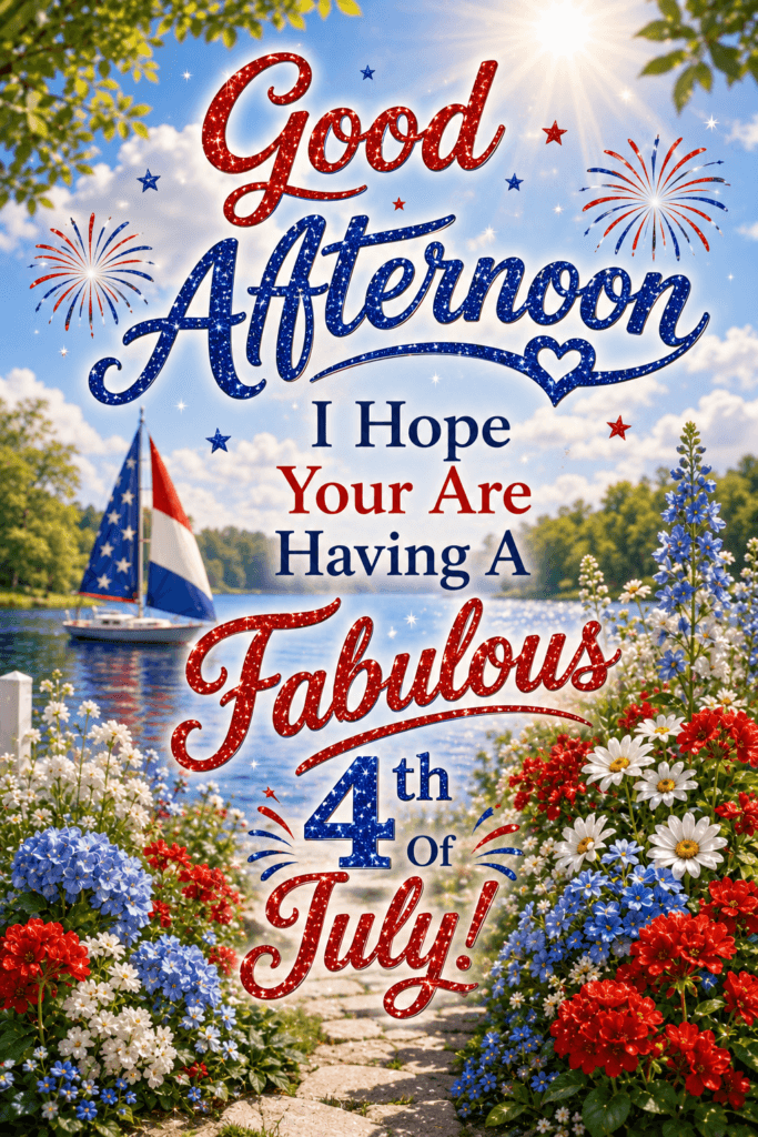 Good Afternoon Fabulous 4th Of July Ecard