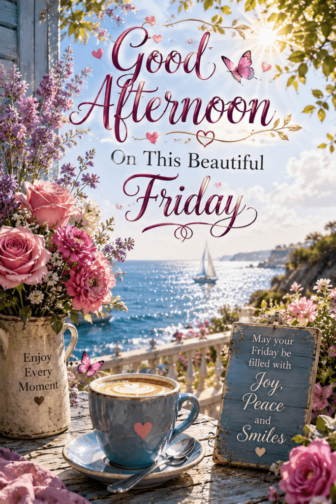 Good Afternoon Beautiful Friday Ocean View Ecard