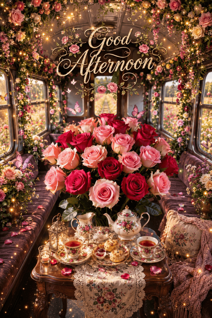 Good Afternoon Tea On train Ecard