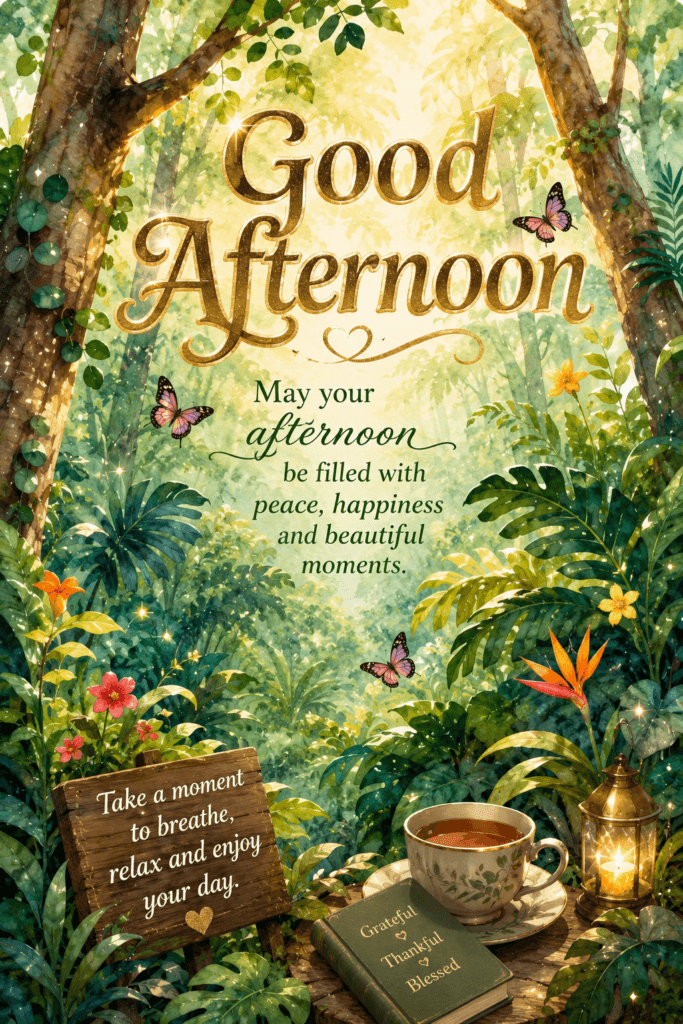 Peace, Happiness, and Beautiful Moments Good Afternoon Ecard