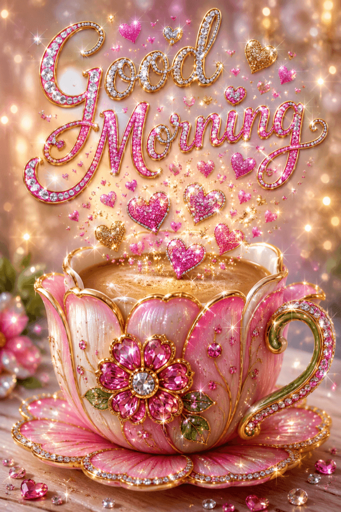 Good Morning Flower Cup Ecard