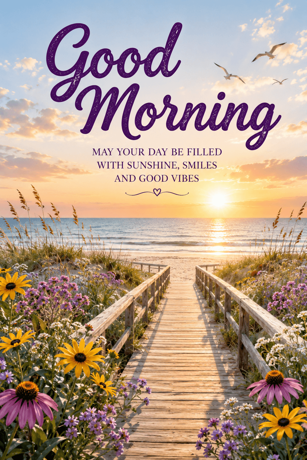 Day Filled With Sunshine, Smiles, And Good Vibes Ecard