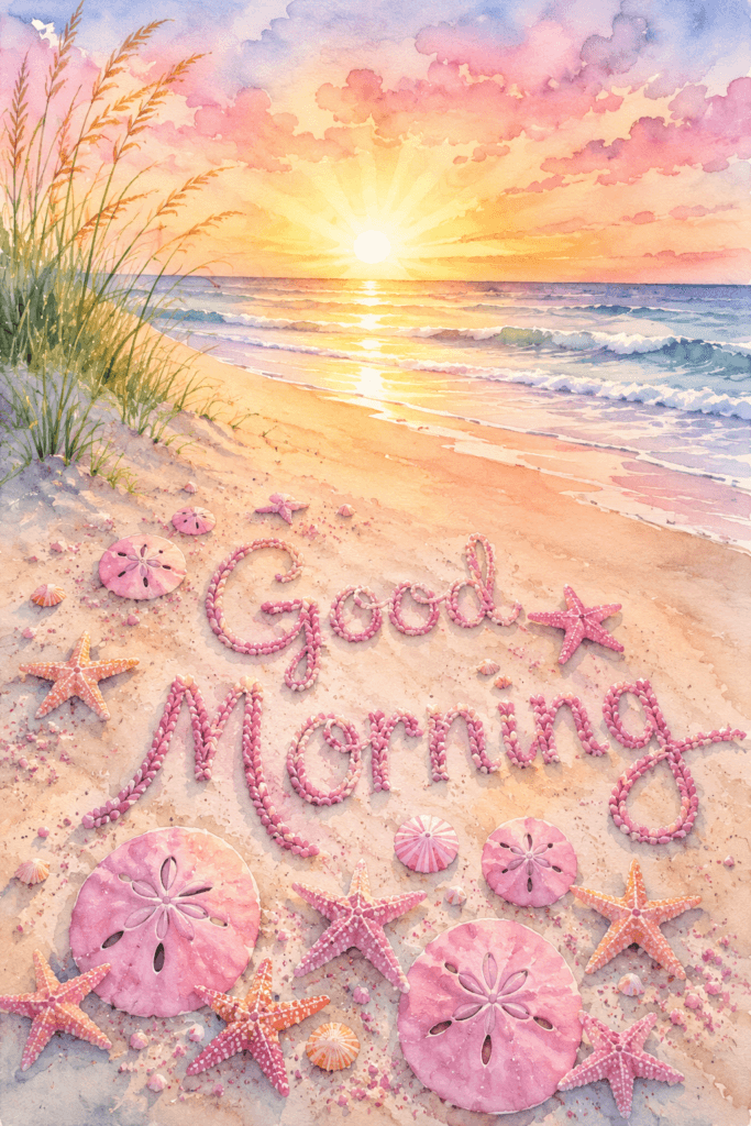 Good Morning At The Beach Ecard