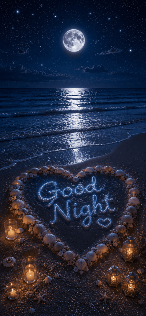 Good Night Sea Shells Ecard
