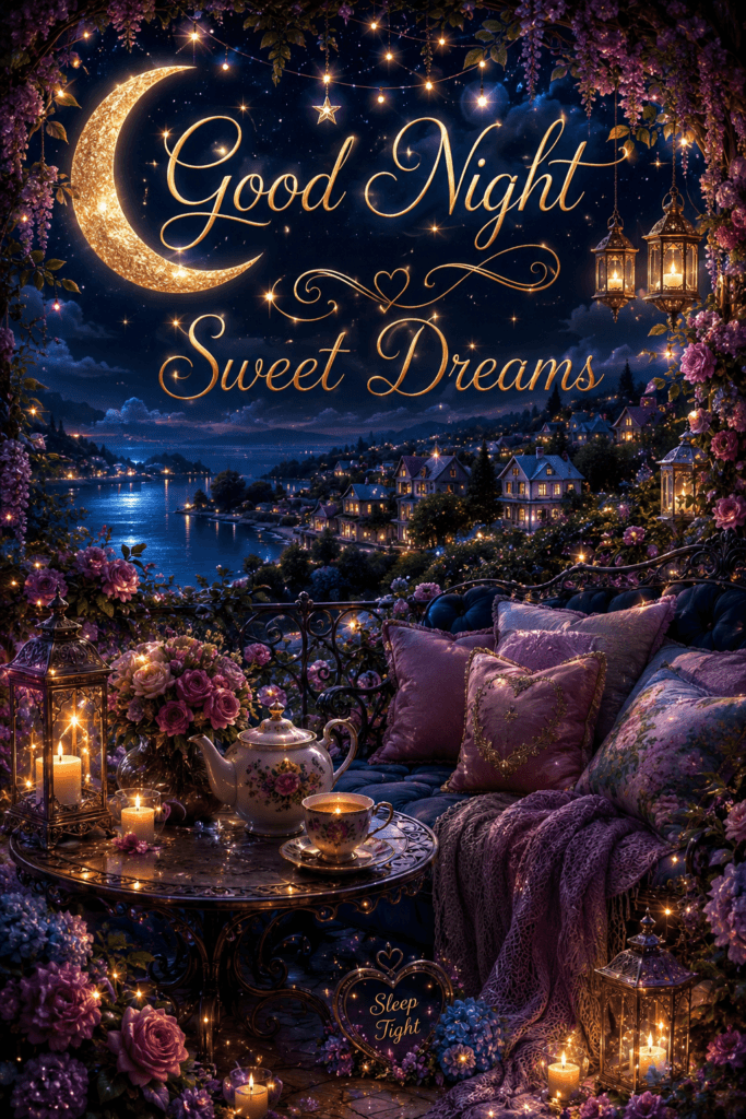 Good Night Sweet Dreams City View Ecard