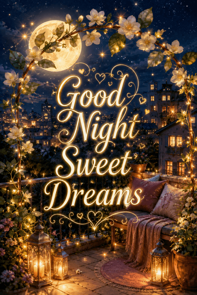 Good Night Sweet Dreams Rooftop Terrace Ecard