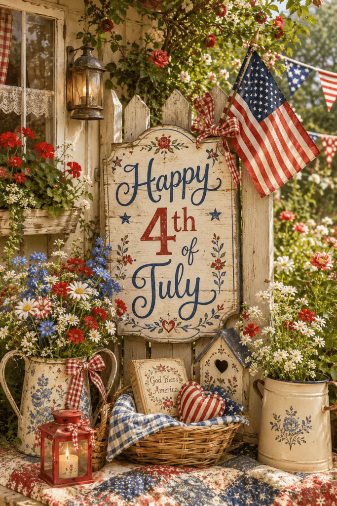 Happy 4th Of July Cottage Core Ecard