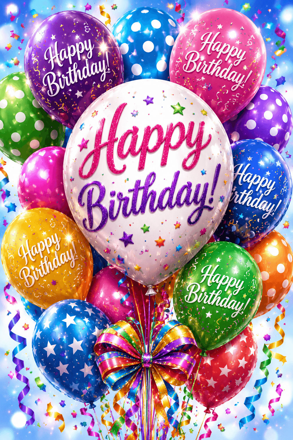 Happy Birthday Balloons Ecard
