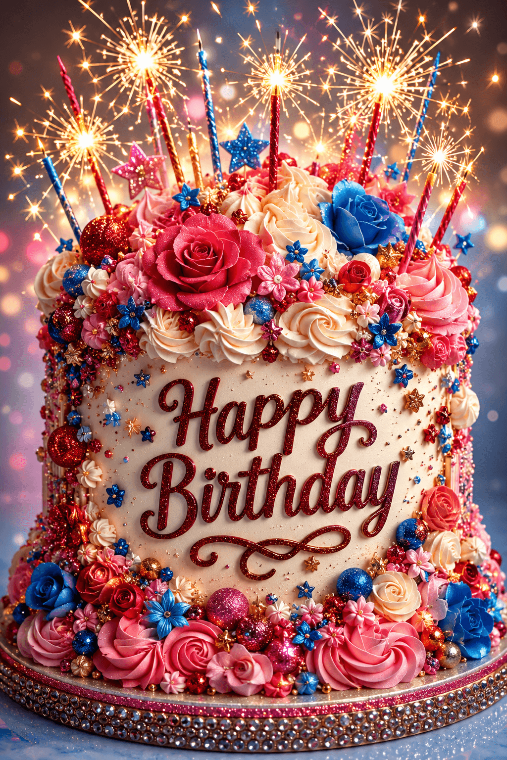 Beautiful Birthday Cake Ecard